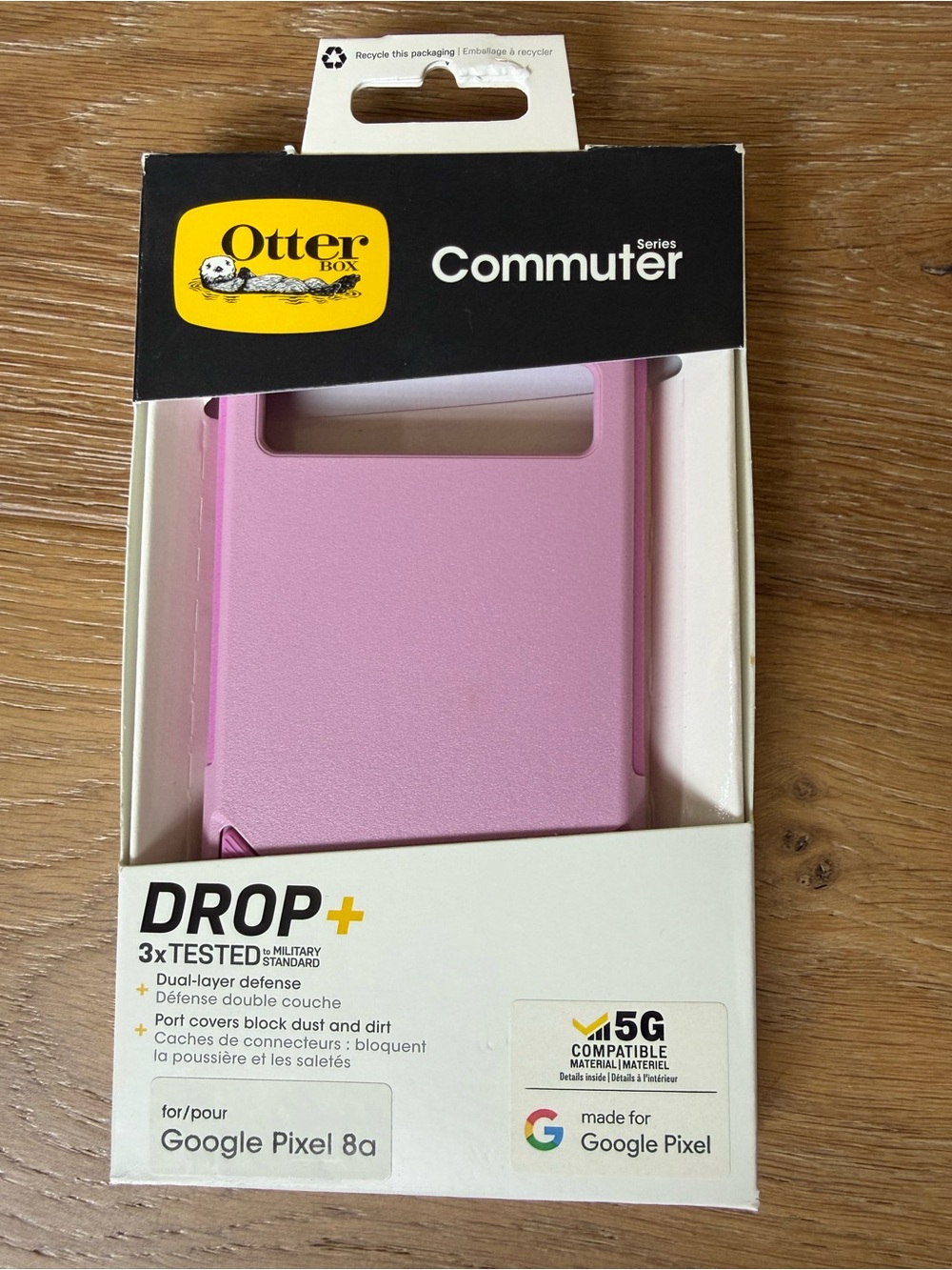 New OtterBox Commuter Series Drop+ Case for Google Pixel 8a - Pink